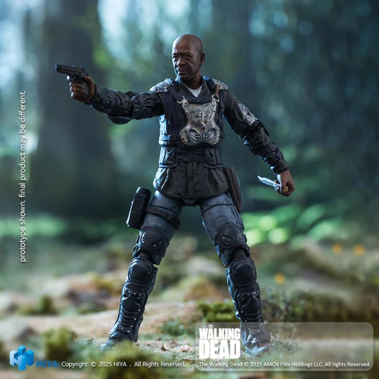 The Walking Dead Exquisite Mini Series Morgan 1/18 Scale Action Figure Gallery Image 4