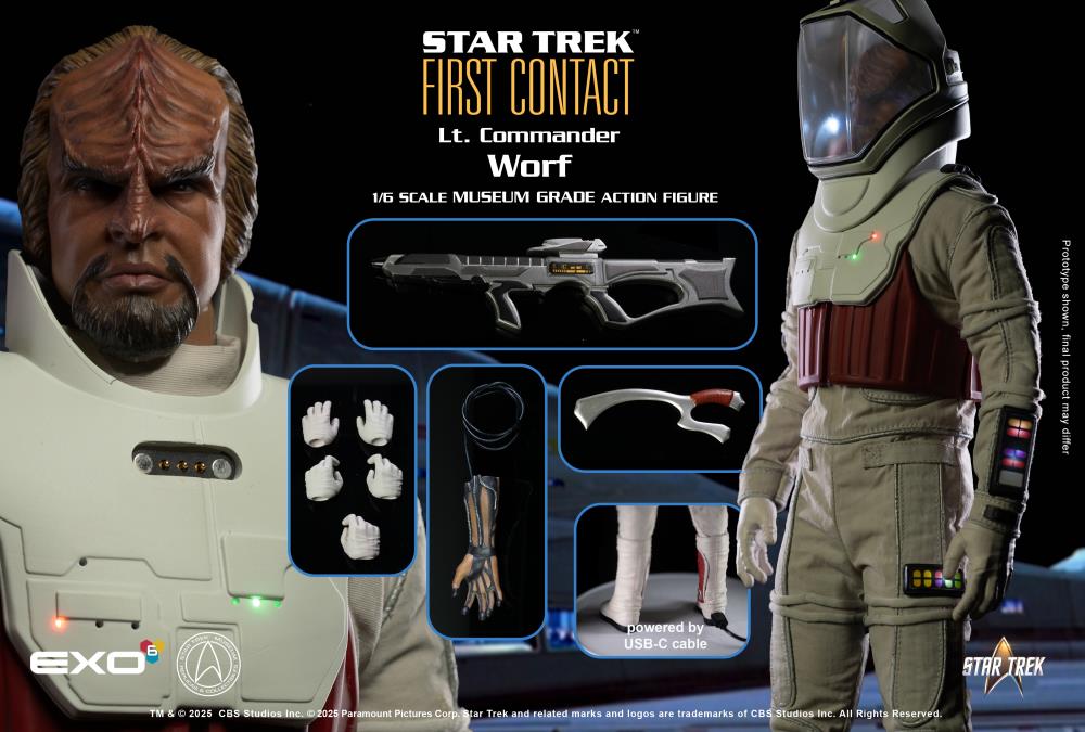 コミック・アニメ Star Trek First Contact Lt. Commander Star Trek: First Contact Lt. Commander Worf in EVA Suit 1/6 Scale