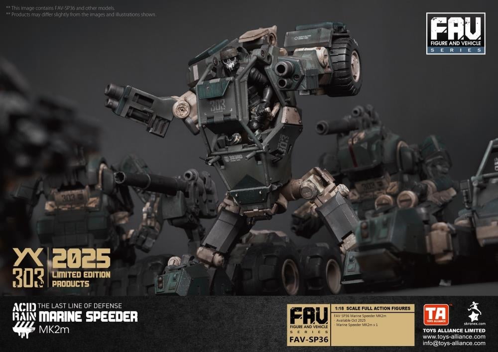Acid Rain FAV-SP36 Marine Speeder MK2m 1/18 Scale Action Figure