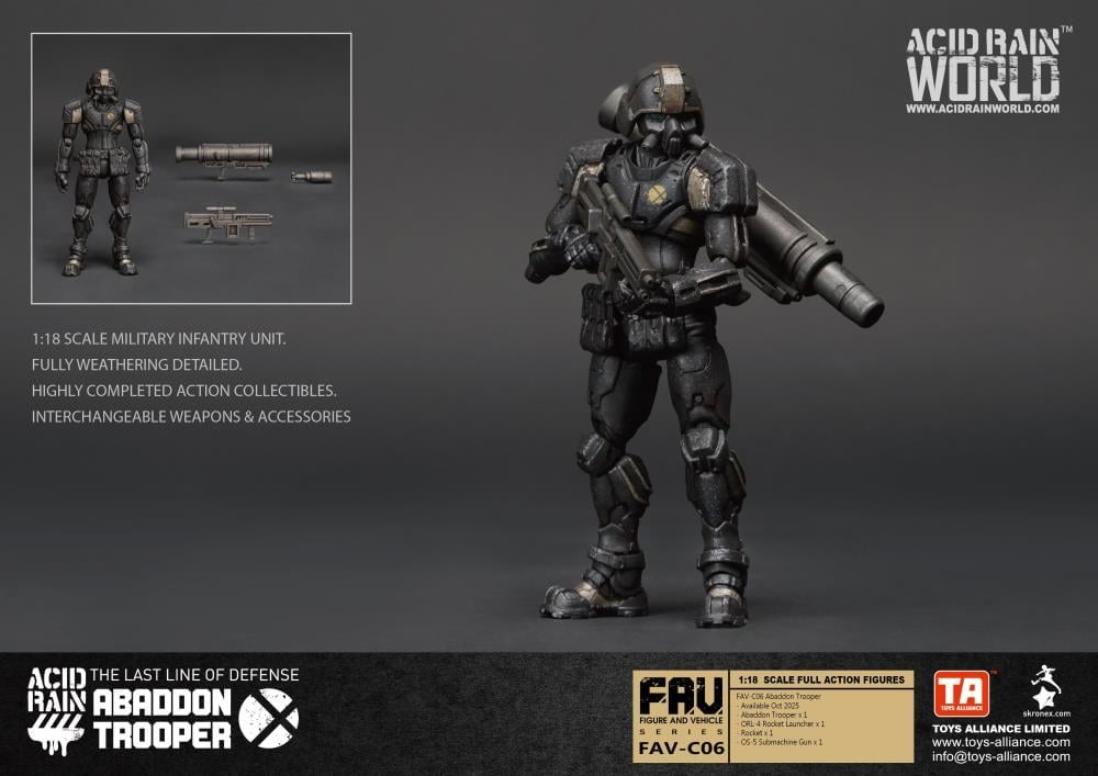Acid Rain FAV-C06 Abaddon Trooper 1/18 Scale Action Figure Gallery Image 5