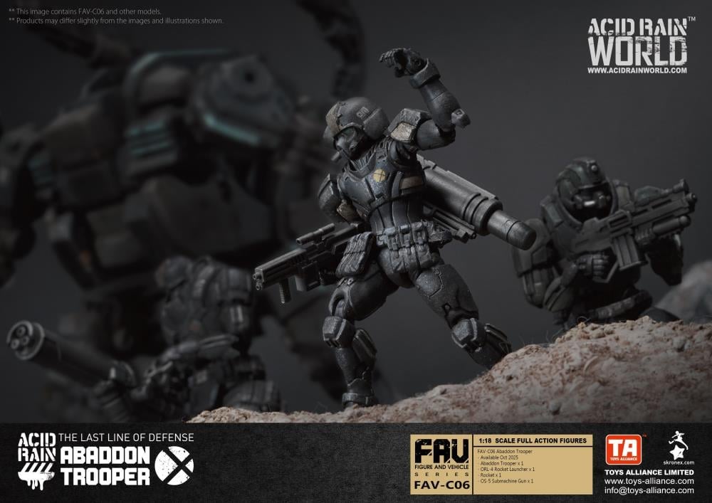Acid Rain FAV-C06 Abaddon Trooper 1/18 Scale Action Figure Gallery Image 9