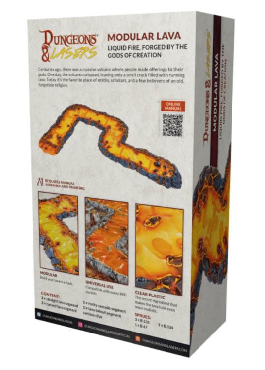 Dungeons & Lasers: Modular Lava Terrain Set