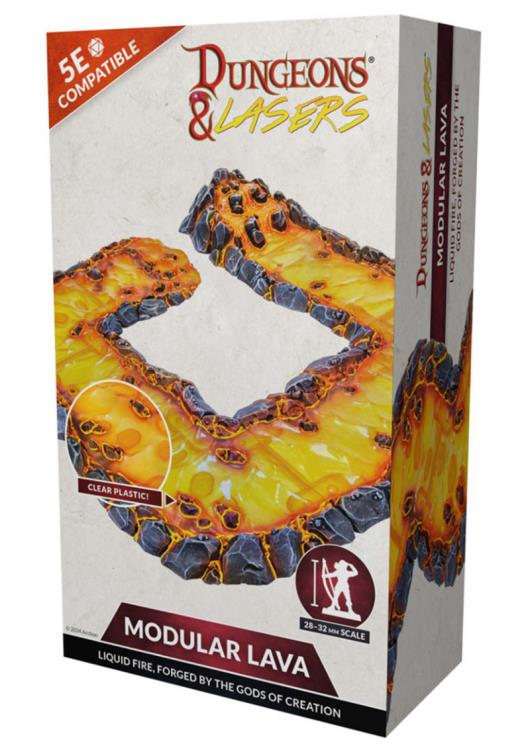 Dungeons & Lasers: Modular Lava Terrain Set