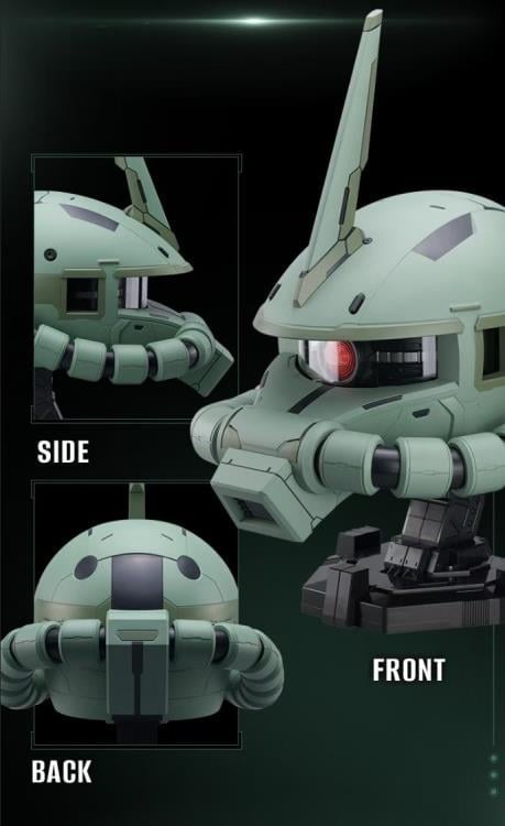 Mobile Suit Gundam BN Head Collection Vol.4 MS-06F Zaku II Head Sculpt