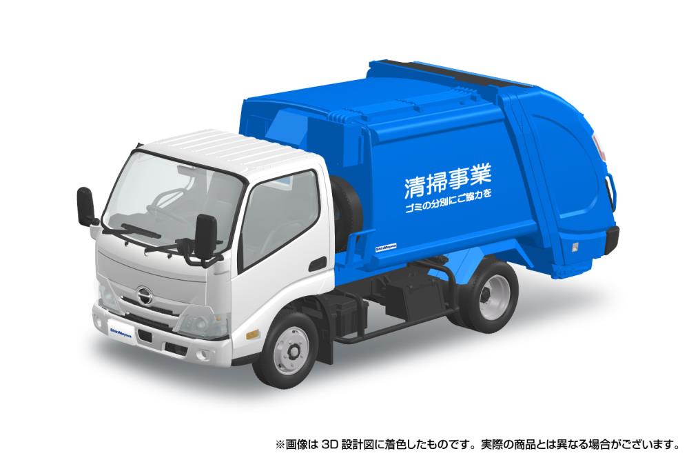 Aoshima Snap Kit 25-PK Hino Dutro Garbage Truck 1/32 Scale Model Kit