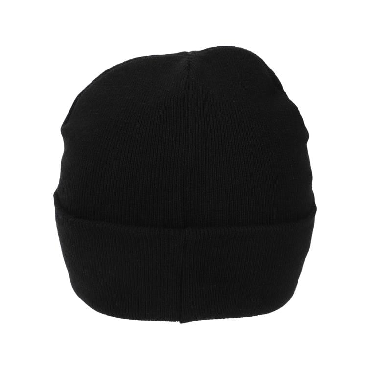 KPop Demon Hunters Huntr/x Logo Black Cuff Knit Beanie Gallery Image 6