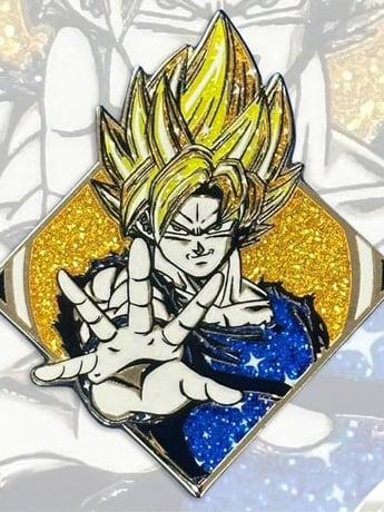 Dragon Ball Z Sparkle Series Super Saiyan Goku Limited Edition Pin Gallery Image 2