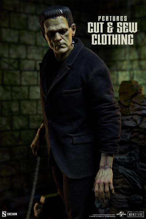 Universal Monsters Premium Format Mixed Media Frankenstein's Monster (Fabric Costuming Ver.) Statue Gallery Image 8