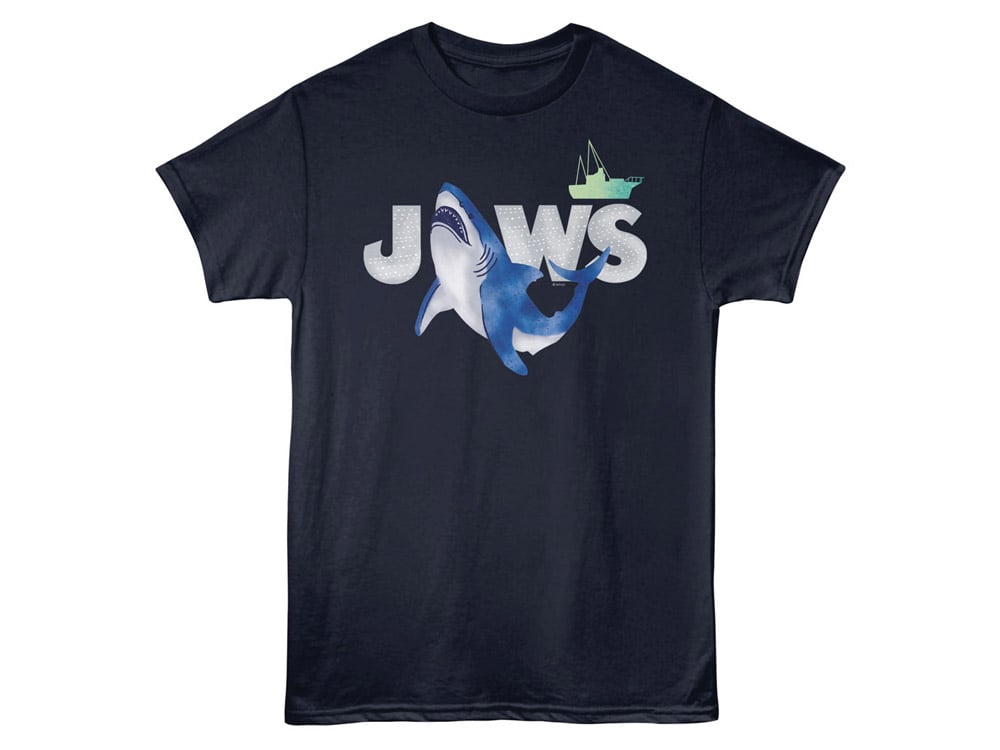 Jaws Watercolor T-Shirt Gallery Image 1