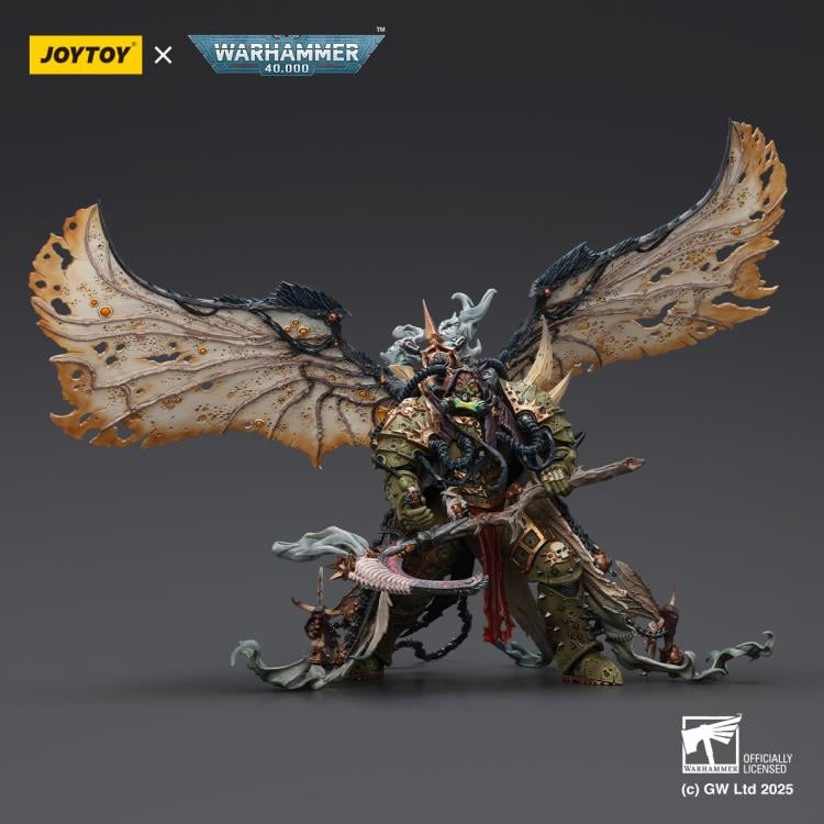 Warhammer 40,000 Mortarion, Daemon Primarch of Nurgle with Ancient Weapons "The Lantern" and "Silence" 1/18 Scale Action Figure Gallery Image 6