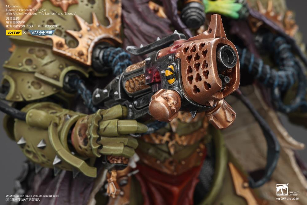 Warhammer 40,000 Mortarion, Daemon Primarch of Nurgle with Ancient Weapons "The Lantern" and "Silence" 1/18 Scale Action Figure Gallery Image 27