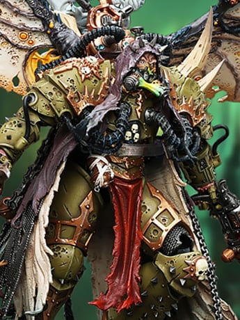 Warhammer 40,000 Mortarion, Daemon Primarch of Nurgle with Ancient