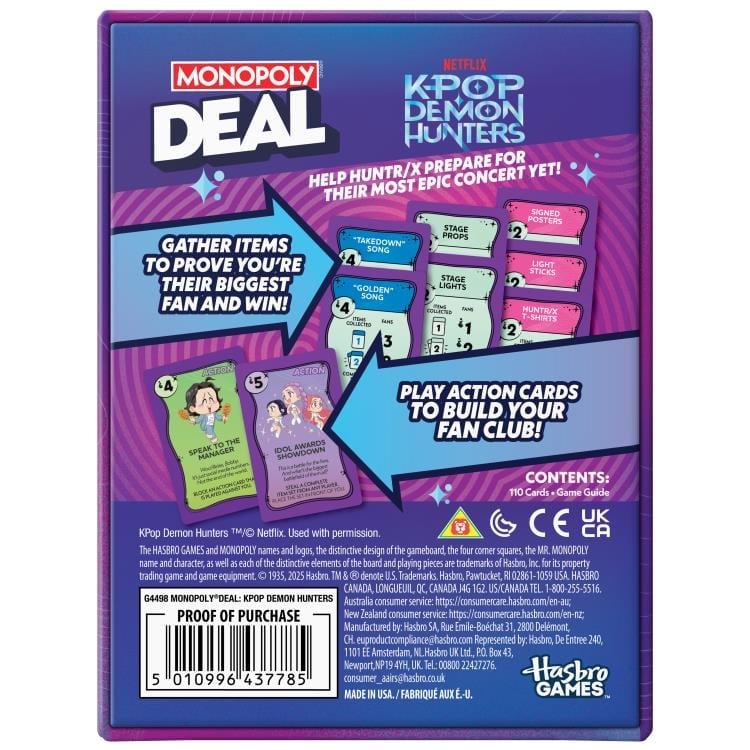 Monopoly Deal: KPop Demon Hunters Card Game Gallery Image 7
