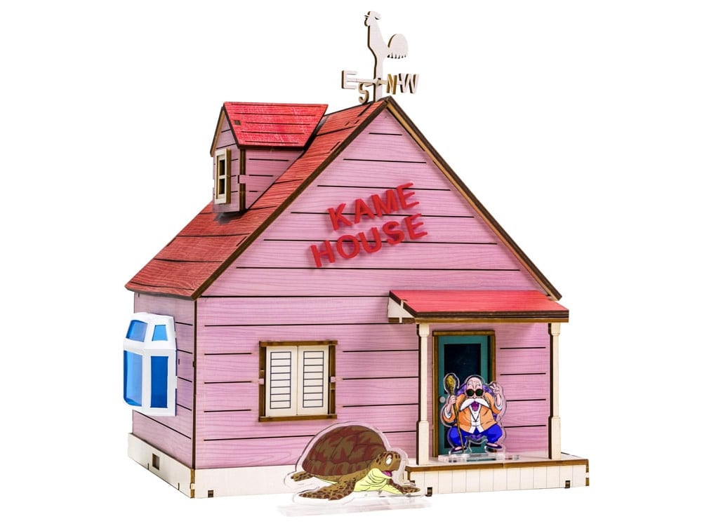 Dragon Ball Kame House Wooden Construction Set with Acrylic Figures Gallery Image 1