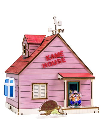Dragon Ball Kame House Wooden Construction Set with Acrylic Figures Gallery Image 2