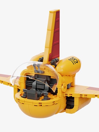 Dragon Ball Yamcha's Airplane Building Block Set Gallery Image 2