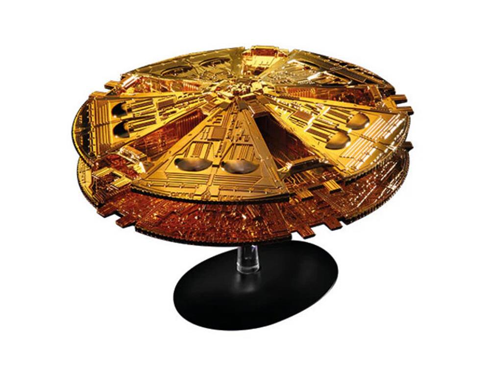 Battlestar Galactica (1978) Gold Cylon Basestar Limited Edition Die-cast Ship Model Gallery Image 1