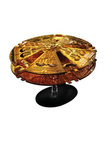 Battlestar Galactica (1978) Gold Cylon Basestar Limited Edition Die-cast Ship Model Gallery Image 2