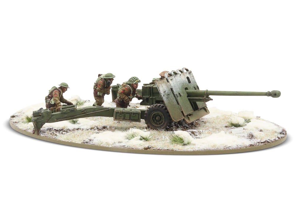 Bolt Action: 17-Pounder Anti-Tank Gun with British Infantry (Winter) Crew Miniatures Gallery Image 1