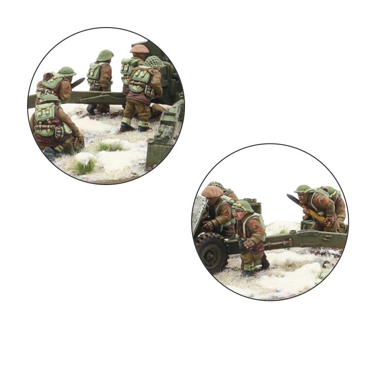 Bolt Action: 17-Pounder Anti-Tank Gun with British Infantry (Winter) Crew Miniatures Gallery Image 6