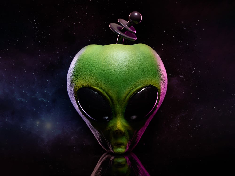 Alien Apple (Green Variant) Replica Gallery Image 1