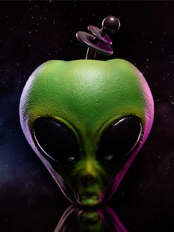 Alien Apple (Green Variant) Replica Gallery Image 2