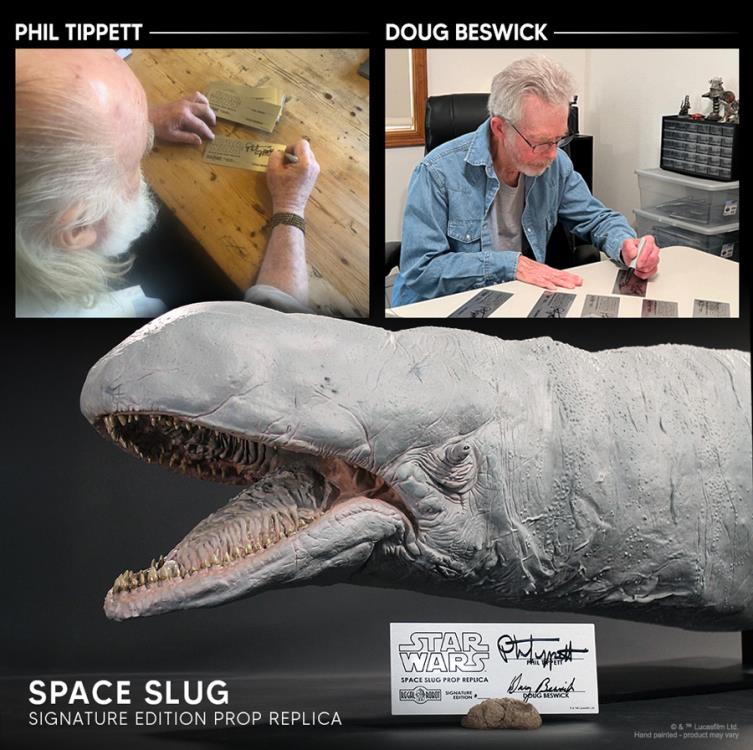 Star Wars: The Empire Strikes Back Archive Collection Space Slug (1:1 Dual Signature Edition) Limited Edition Concept Maquette Replica Gallery Image 8