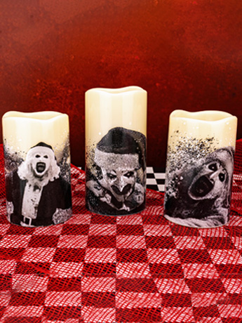 Terrifier 3 Santa Art the Clown LED Candles Gallery Image 2