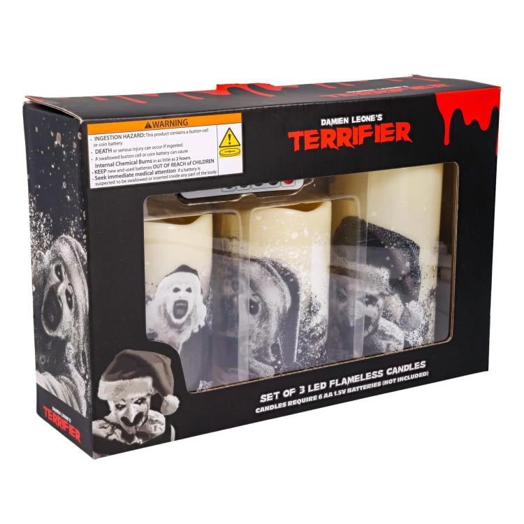 Terrifier 3 Santa Art the Clown LED Candles Gallery Image 8