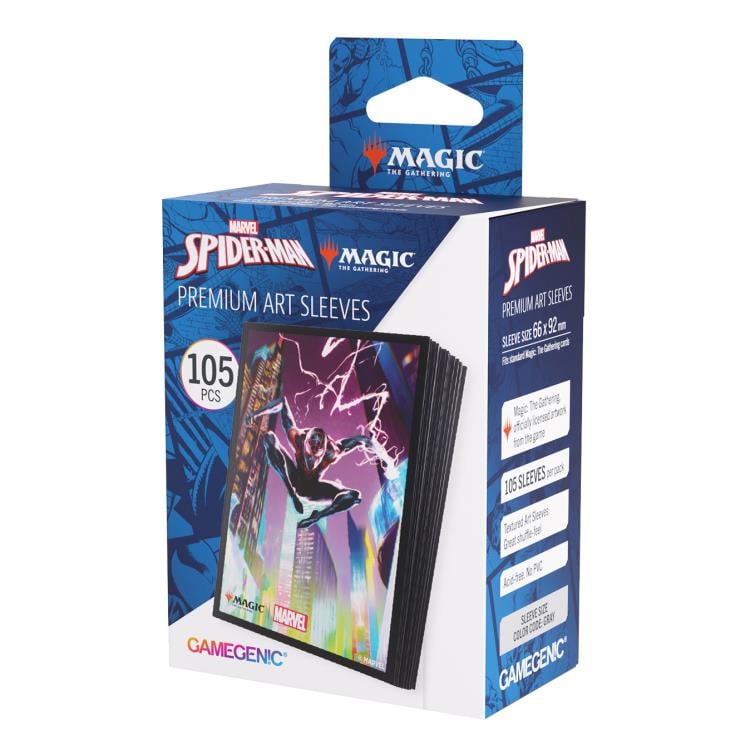 miles morales card sleeves Gamegenic Magic: The Gathering Marvel's Spider-Man Premium Art - Spider-Man free full Trading Cards-Origin Gaming