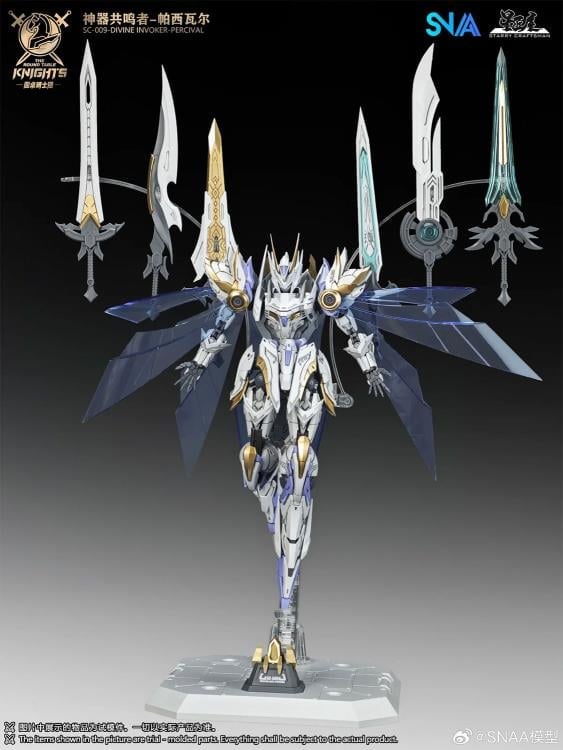 The Round Table Knights SC-009 Divine Invoker-Percival (Deluxe Ver.) 1/144 Scale Model Kit Gallery Image 13