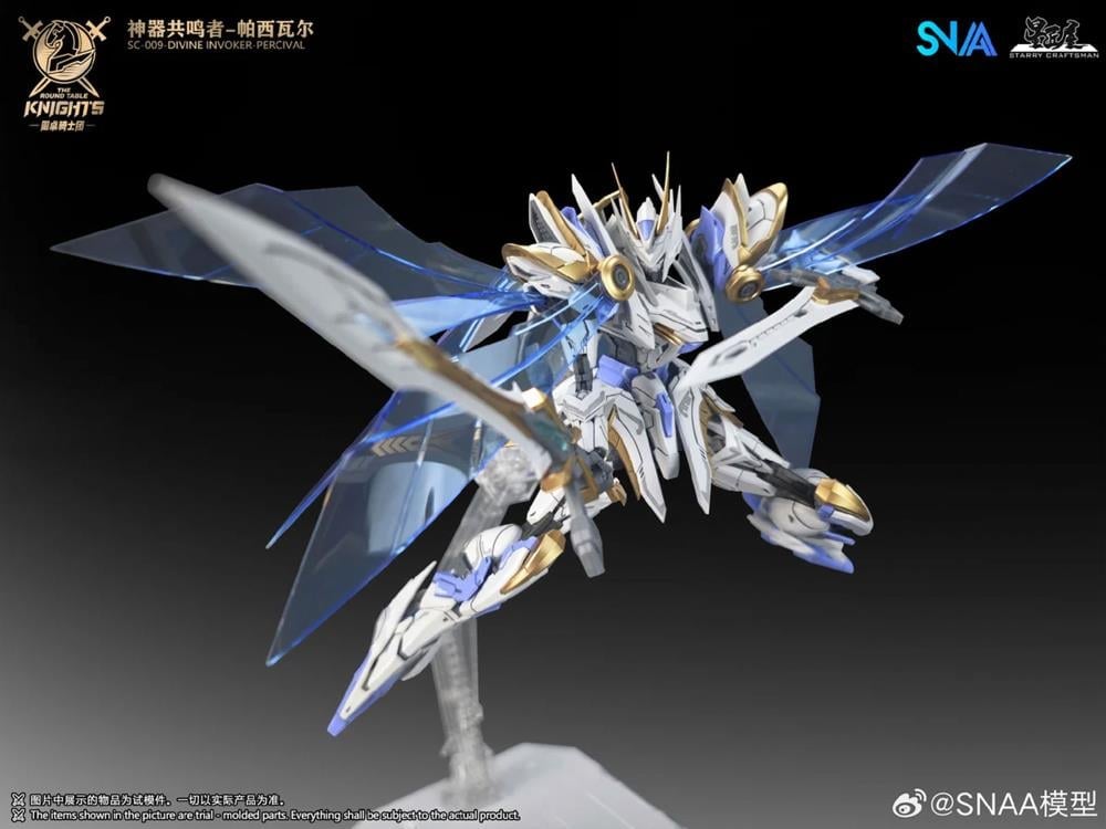The Round Table Knights SC-009 Divine Invoker-Percival (Deluxe Ver.) 1/144 Scale Model Kit Gallery Image 7