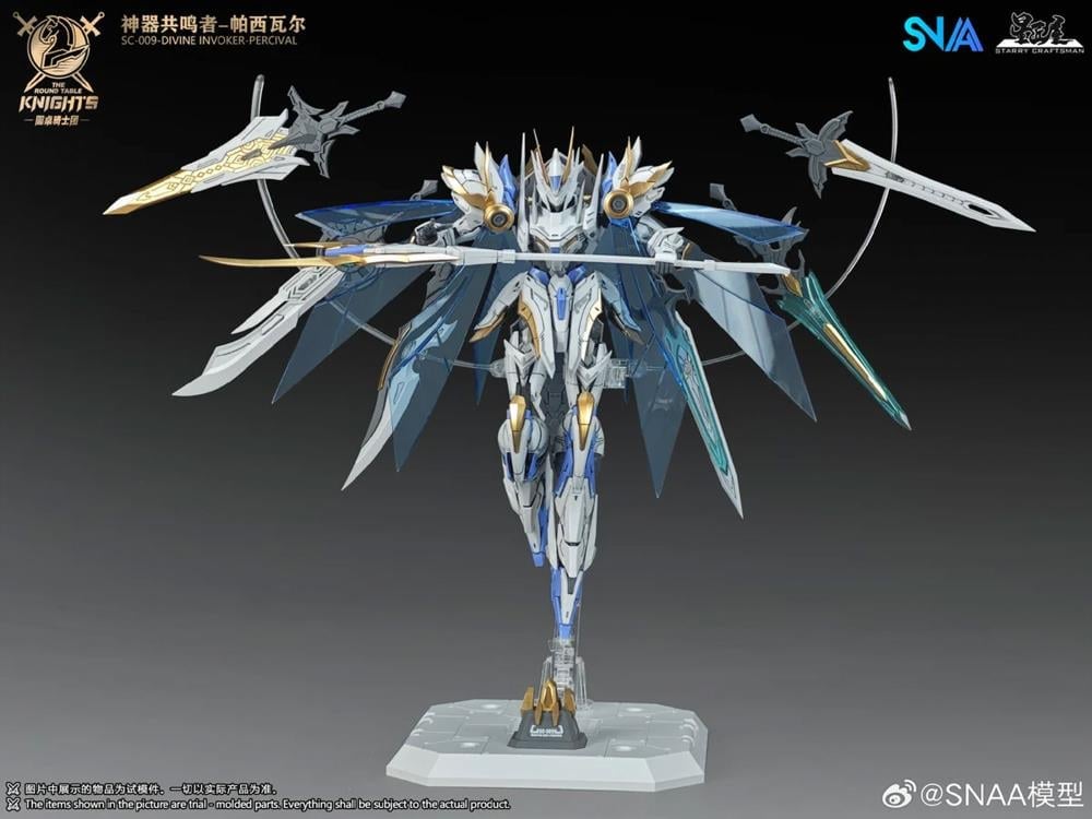 The Round Table Knights SC-009 Divine Invoker-Percival (Deluxe Ver.) 1/144 Scale Model Kit Gallery Image 8