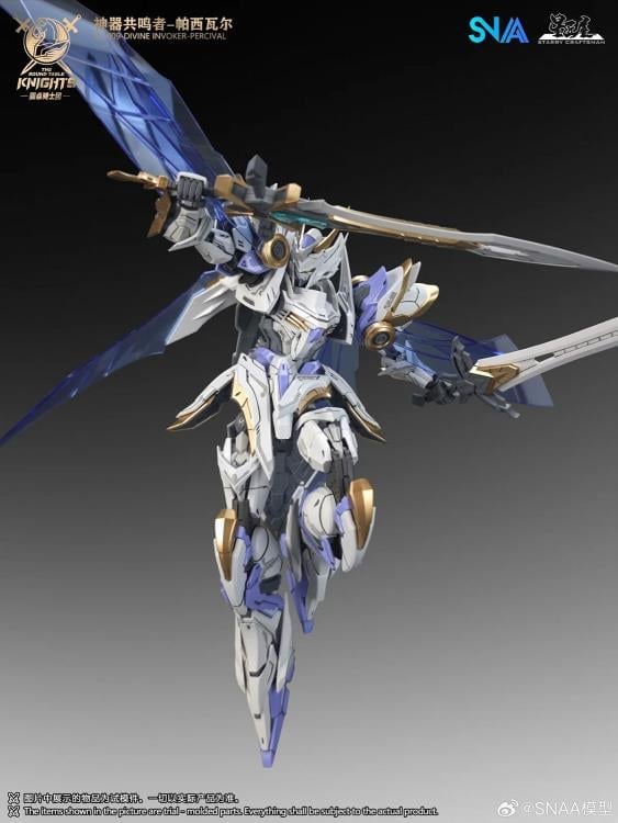 The Round Table Knights SC-009 Divine Invoker-Percival (Deluxe Ver.) 1/144 Scale Model Kit Gallery Image 15