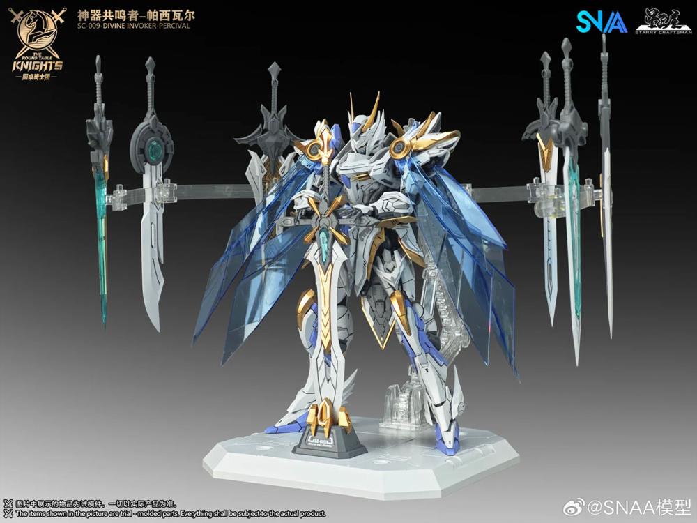 The Round Table Knights SC-009 Divine Invoker-Percival (Deluxe Ver.) 1/144 Scale Model Kit Gallery Image 9