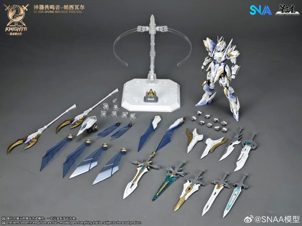 The Round Table Knights SC-009 Divine Invoker-Percival (Deluxe Ver.) 1/144 Scale Model Kit Gallery Image 17