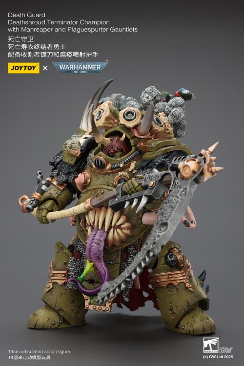 Warhammer 40,000 Death Guard Deathshroud Terminator Champion with