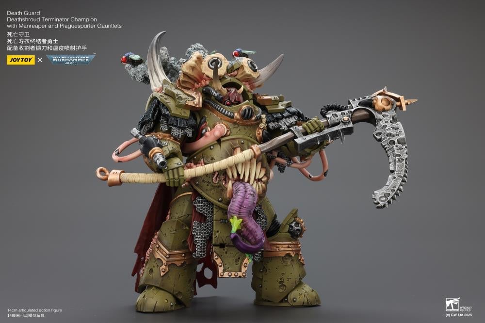 Warhammer 40,000 Death Guard Deathshroud Terminator Champion with