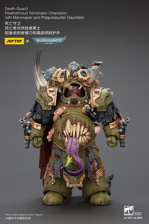 Warhammer 40,000 Death Guard Deathshroud Terminator Champion with