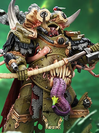 Warhammer 40,000 Death Guard Deathshroud Terminator Champion with