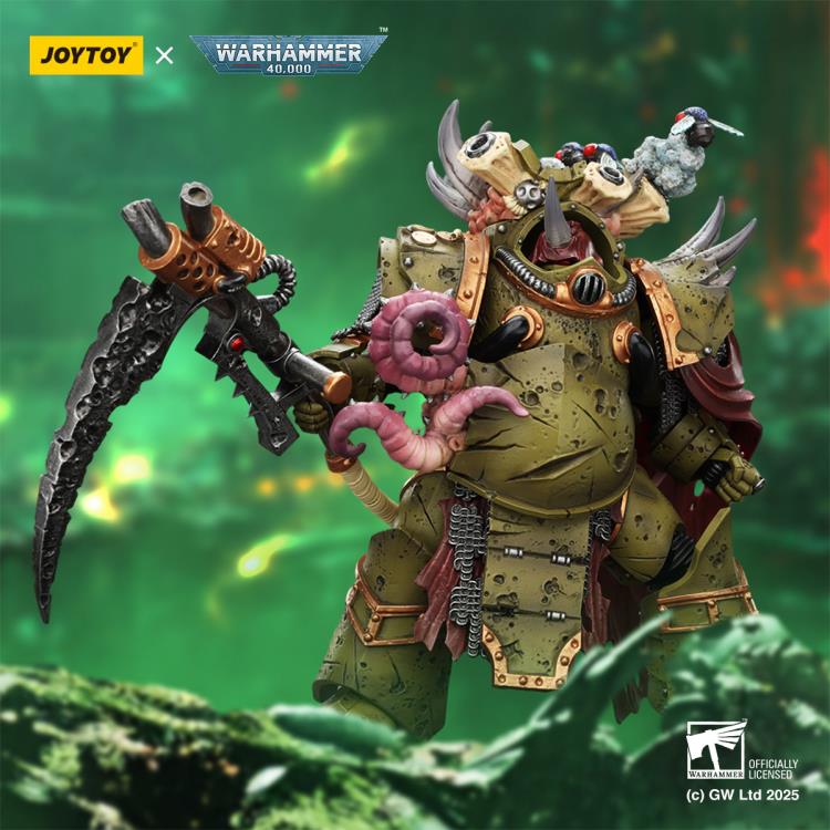 Warhammer 40,000 Death Guard Deathshroud Terminator (Ver. 2) with Manreaper and Plaguespurter Gauntlet 1/18 Scale Action Figure Gallery Image 3