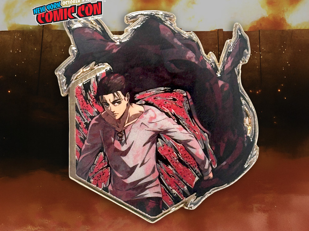 Attack on Titan Painterly Series Eren Yeager NYCC 2025 Exclusive Pin Gallery Image 1