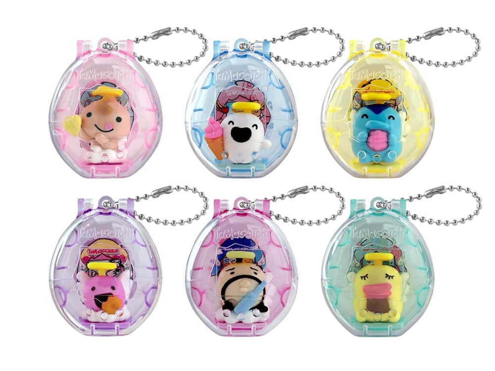 Tamagotchi Collectibles Angel Snack Time Random Keychain