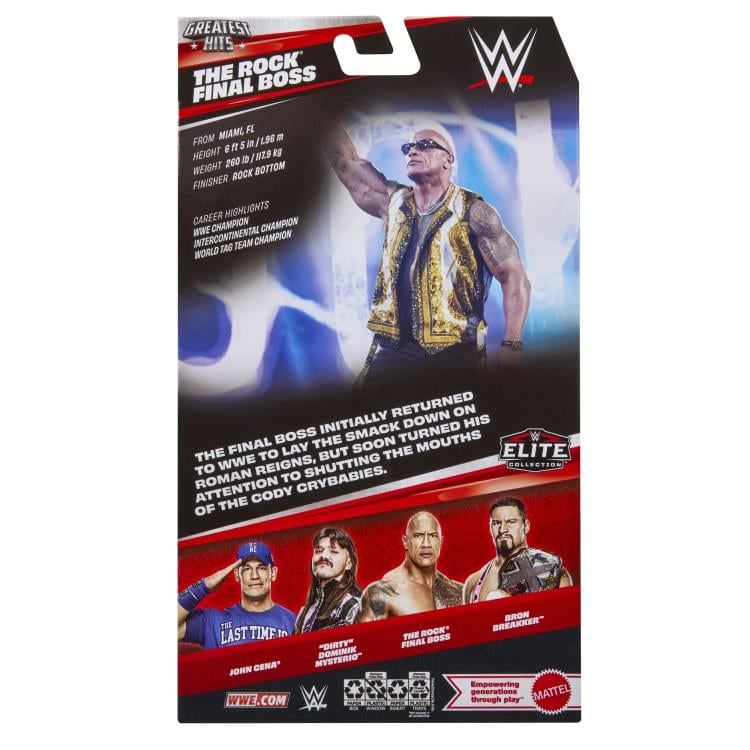 WWE Elite Collection Series Greatest Hits The Rock Action Figure Gallery Image 9