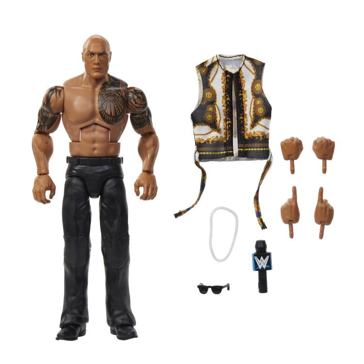 WWE Elite Collection Series Greatest Hits The Rock Action Figure Gallery Image 7