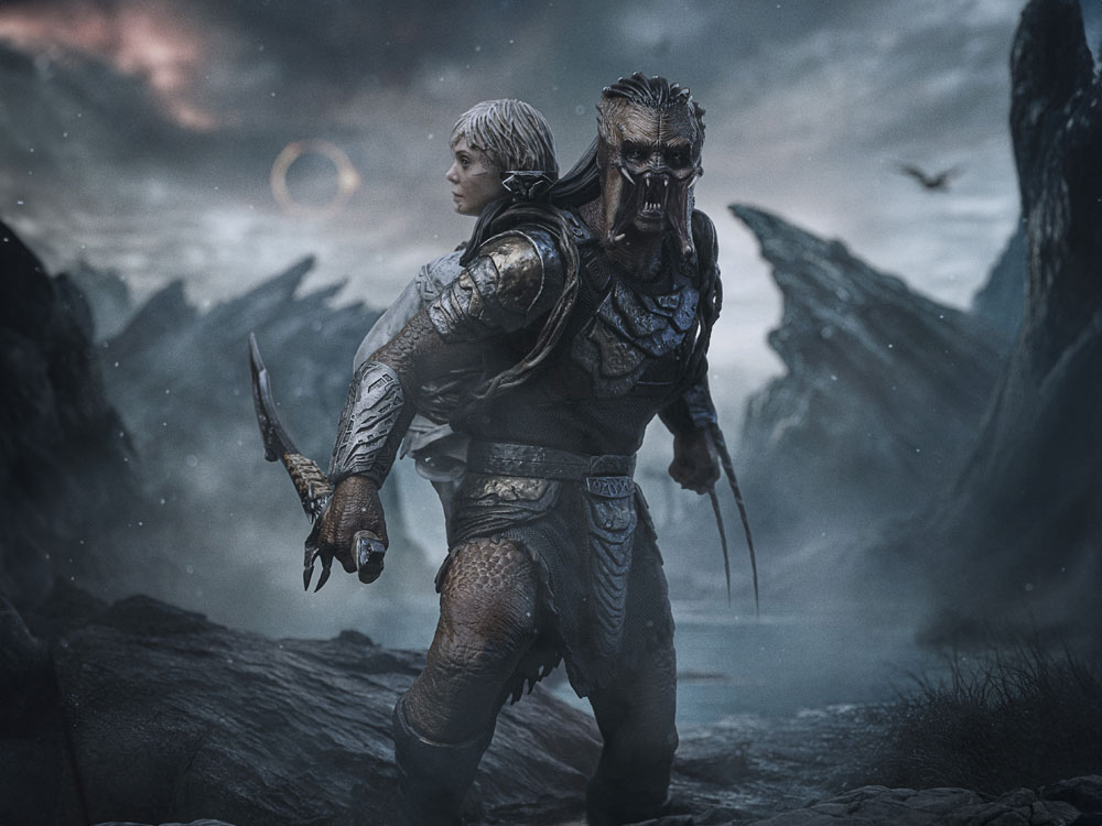 Predator: Badlands Predator Dek & Thia 1/10 Art Scale Statue Gallery Image 1