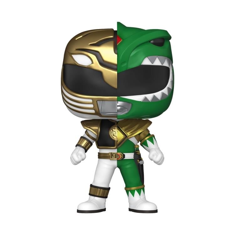 Mighty Morphin Power Rangers Pop! Television #1750 Green/White Ranger Limited Edition Exclusive Gallery Image 3