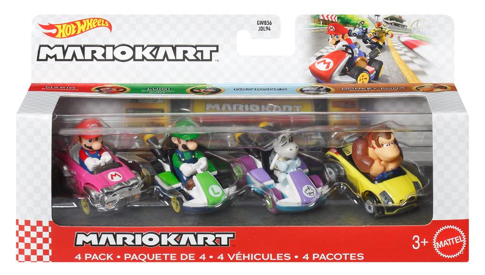 Mario Kart Hot Wheels Mix 4 Four-Pack Gallery Image 4