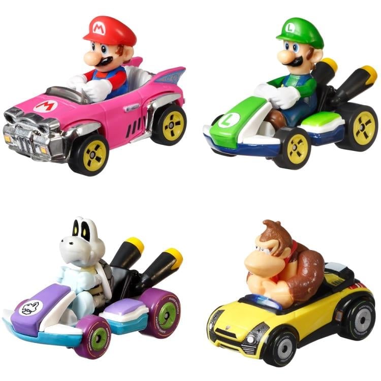 Mario Kart Hot Wheels Mix 4 Four-Pack Gallery Image 3