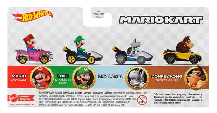 Mario Kart Hot Wheels Mix 4 Four-Pack Gallery Image 5